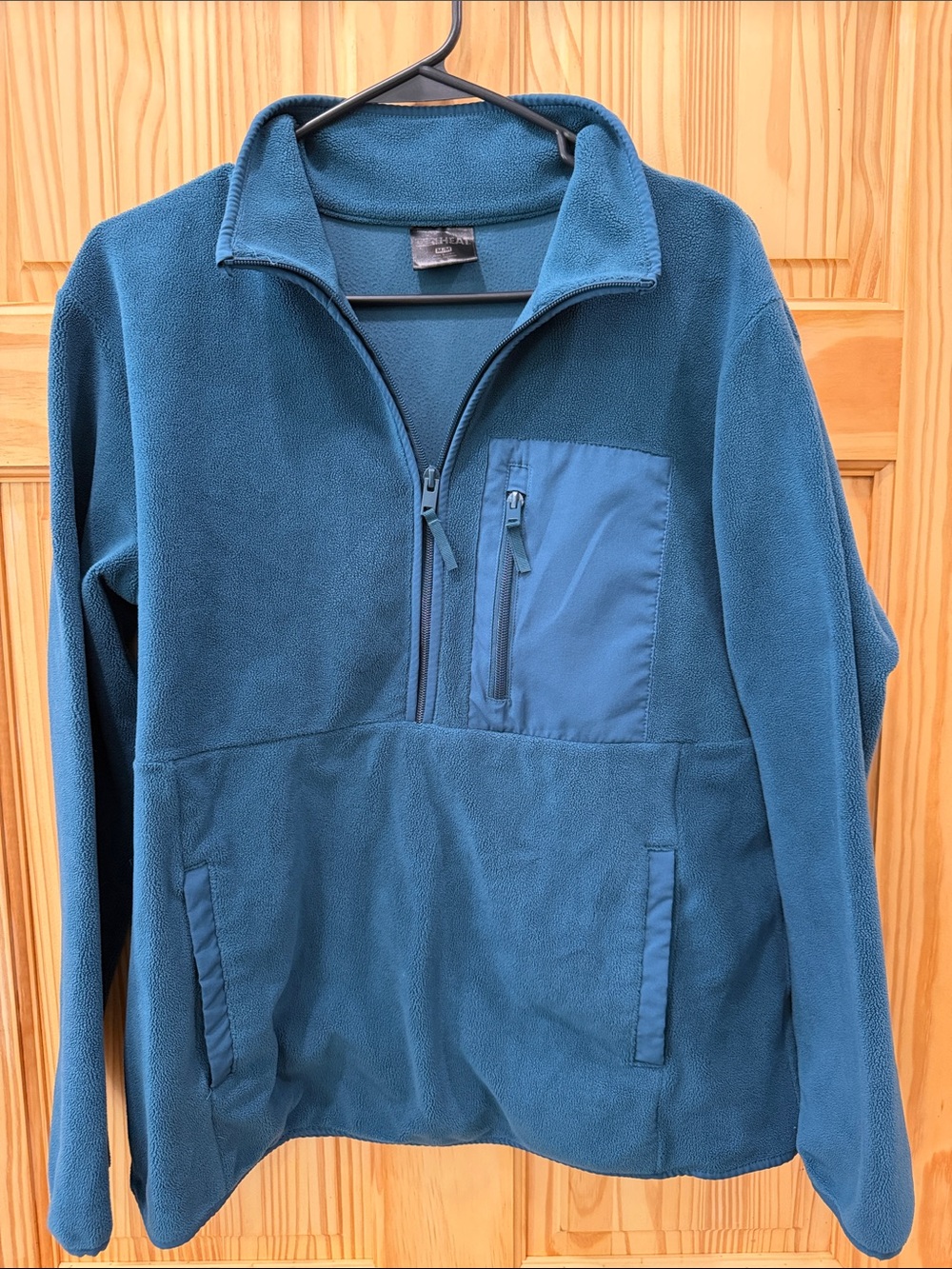 Slate Blue Quarter-Zip Fleece Jacket